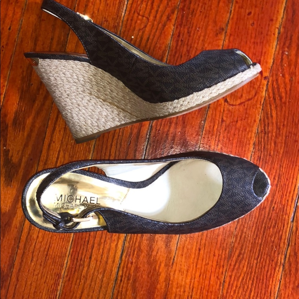 Michael Kors wedges high heels size 9